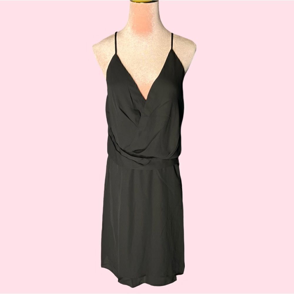 Revolve Krisa Surplice Front Sleeveless Dress In Black. Size Medium. Nwt!
